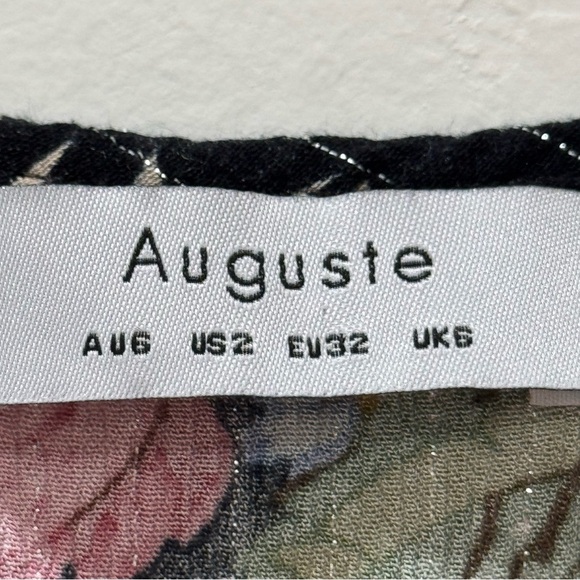 Auguste the Label Delilah Frill Maxi Dress Floral High Low Women's US 2 - Picture 7 of 16